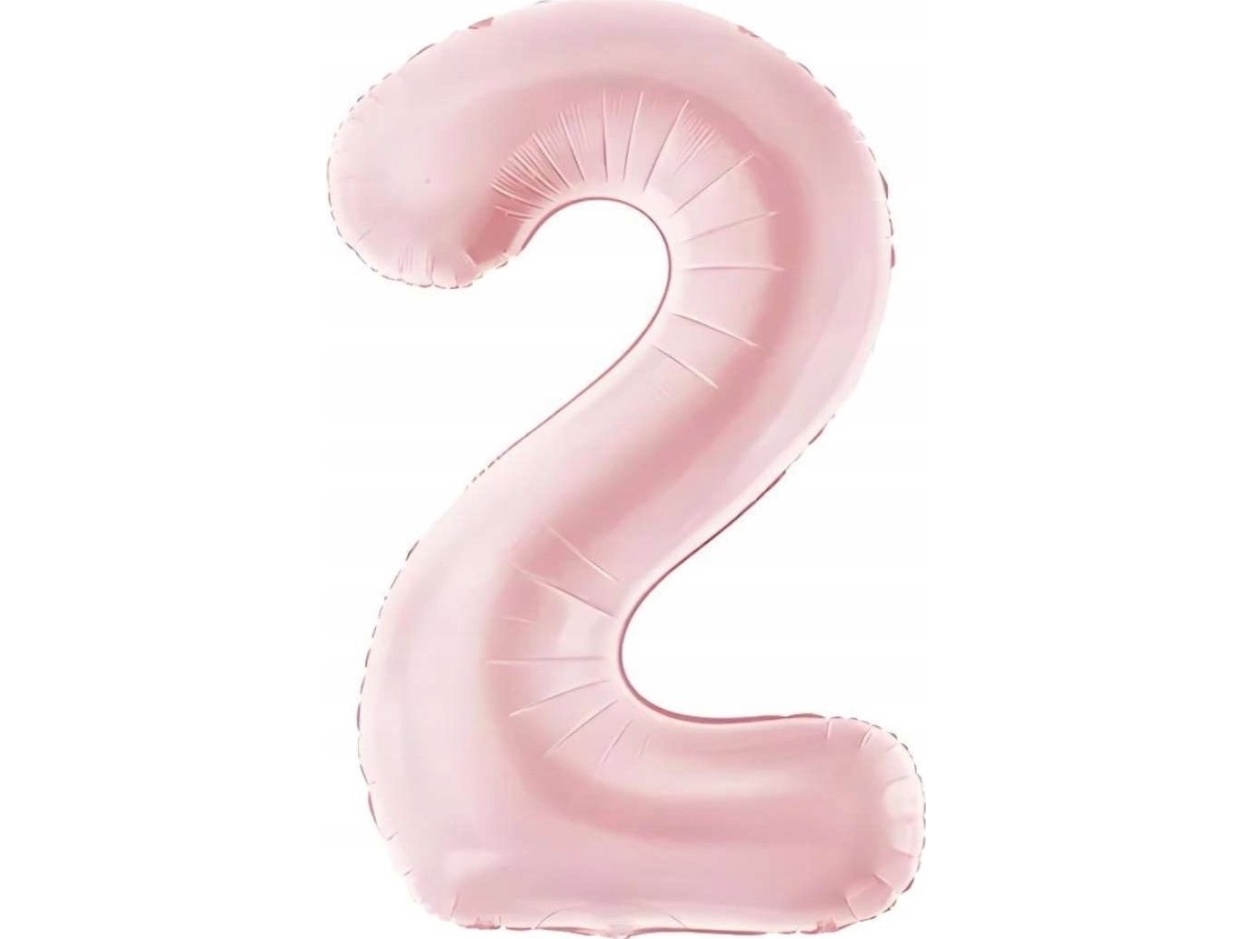Mat Pink Talballoner, 86 Cm