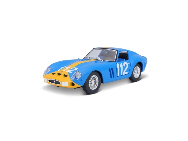 BBURAGO Ferrari 250 GTO, Sportsbil model, Formonterede, 1:24, Ferrari Racing 250 GTO, Ethvert køn, Metal, Plast