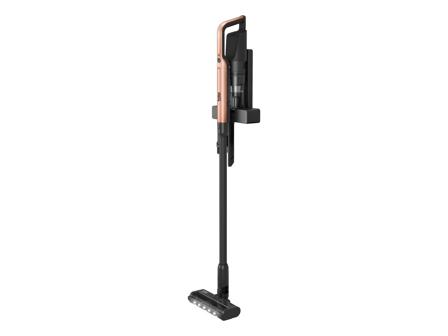 Beko Vrt 65421 Vc, 2-I-1 Stangstøvsuger, Poseløs, Sort, Lyserød, 0,7 L, Dry, 80 Db