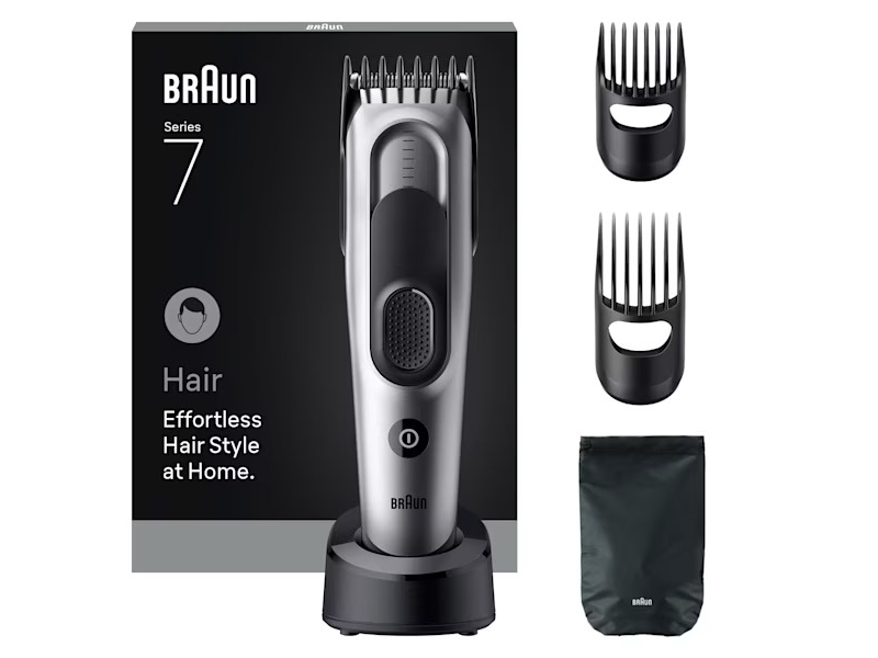Braun HC7590, Sort, Sølv, 3 mm, 3,5 cm, Hoved, 50 min, Indbygget batteri