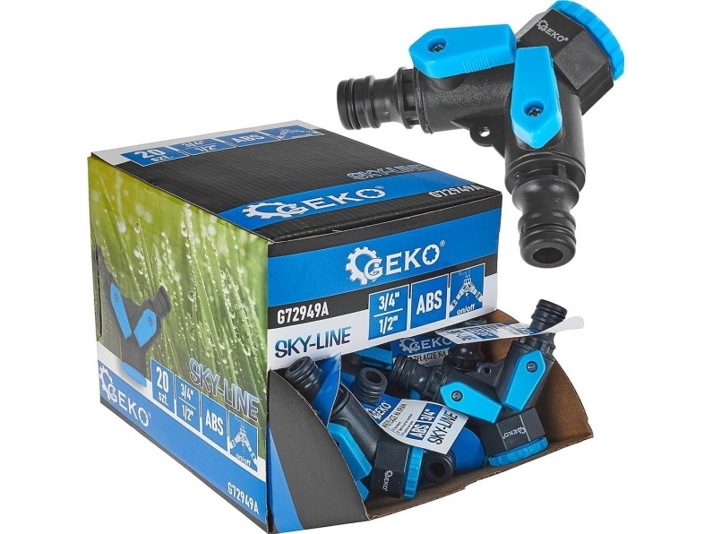 Bradas Fordelerr 2-Vejs 3/4" Med Reduktion 1/2" Og To Ventiler – Udgange 1/2" Sky-Line