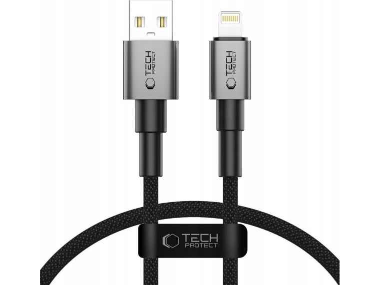Kabel Usb Tech-Protect Usb-A Til Lightning 0,25 M Grå (5906302361731)