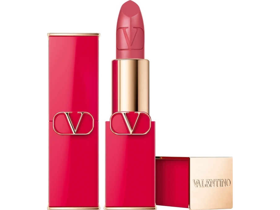 Valentino Valentino, Rosso, Satin Finish, Cream Lipstick, 104R, Refillable, 3.5 G For Women