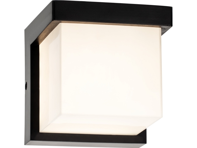 Wandleuchte Orno Protea Led 9W, Gartenleuchte, 750 Lm, Ip65, 4000K - Schwarz