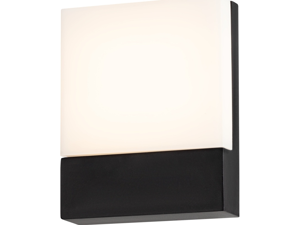 Wandleuchte Orno Frezja Led 9W, Gartenleuchte, 750 Lm, Ip65, 4000K, Schwarz
