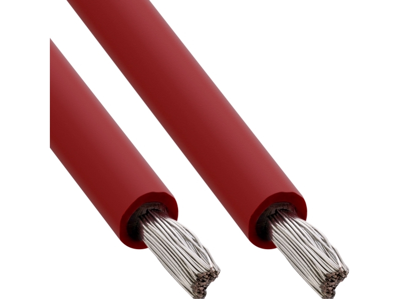InLine® Solar Installationskabel Meterware H1Z2Z2-K 4mm² rot 50m