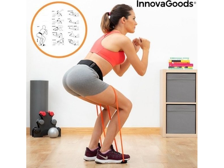 InnovaGoods benpass med motståndsremmar och guide för träning Bootrainer (79705) | Sport & Träning - Sportutrustning - Träningsredskap | GameStuff