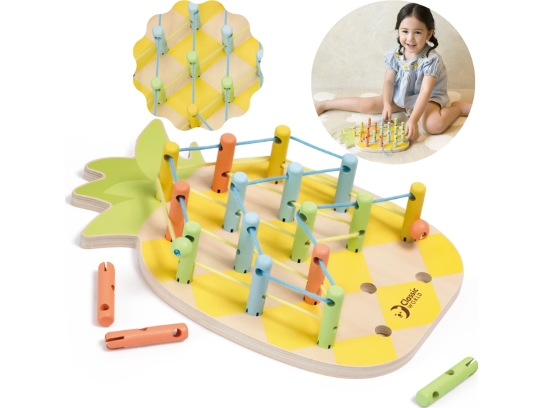 Classic World Ananas kopplingsvinsch i trä | N - A | GameStuff