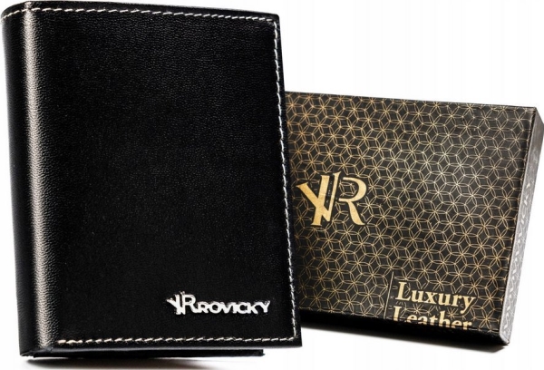 Rovicky lille læderpung i mørkebrun/mesh