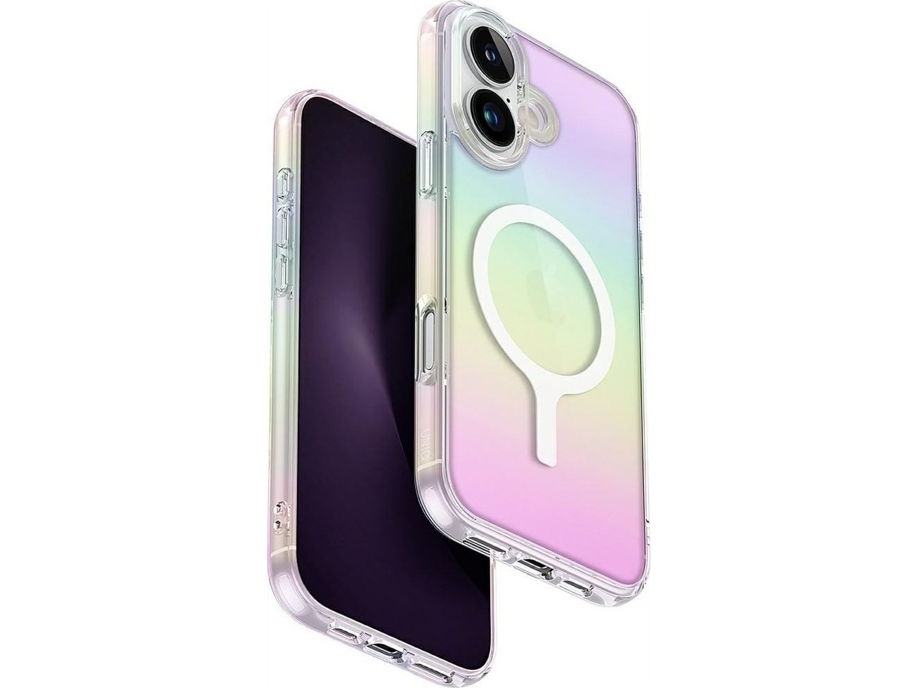 Deklas Case Uniq Iridescia For Iphone 16 Plus Magclick Charging Holographic