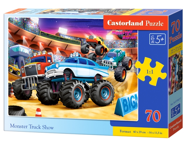 Castorland B-070077, 70 stk, Køretøjer, 5 År