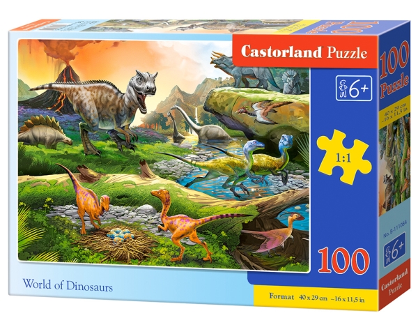 Castorland Puzzle 100 Welt Der Dinosaurier Castor