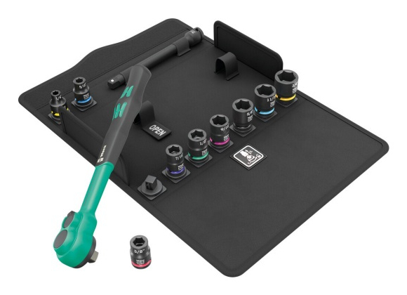 Wera 05005531001, 9 stk, Sort, Grøn, Sort, Grøn, Tjekkiet, 1,34 kg, 28 cm