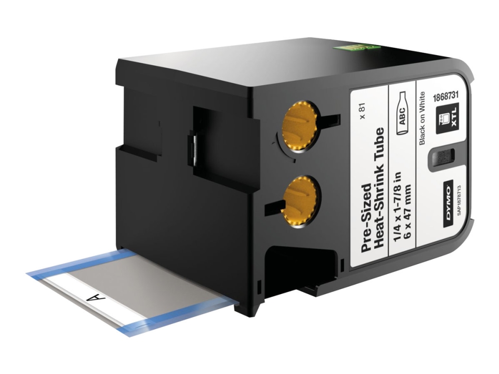 DYMO XTL - Polyolefin - svart på vitt - 6 x 47 mm 81 etikett (er) (1 rulle/rullar x 81) fodral - för XTL 500 | Papper & Emballage - Märkning - Etiketter och Tejp | GameStuff