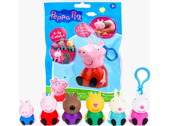 Peppa Pig Nøglering/Hængesmykke - Assorted