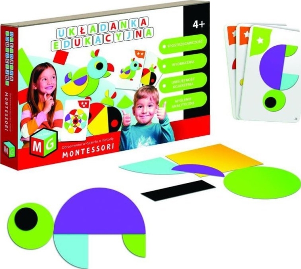 Montessori Pädagogisches Puzzle - Papagei