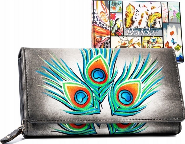 Rovicky Stor læderpung til kvinder med spænde Rovicky NoSize