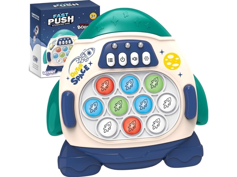 Woopie POP IT elektronisk antistress-raket blå | N - A | GameStuff