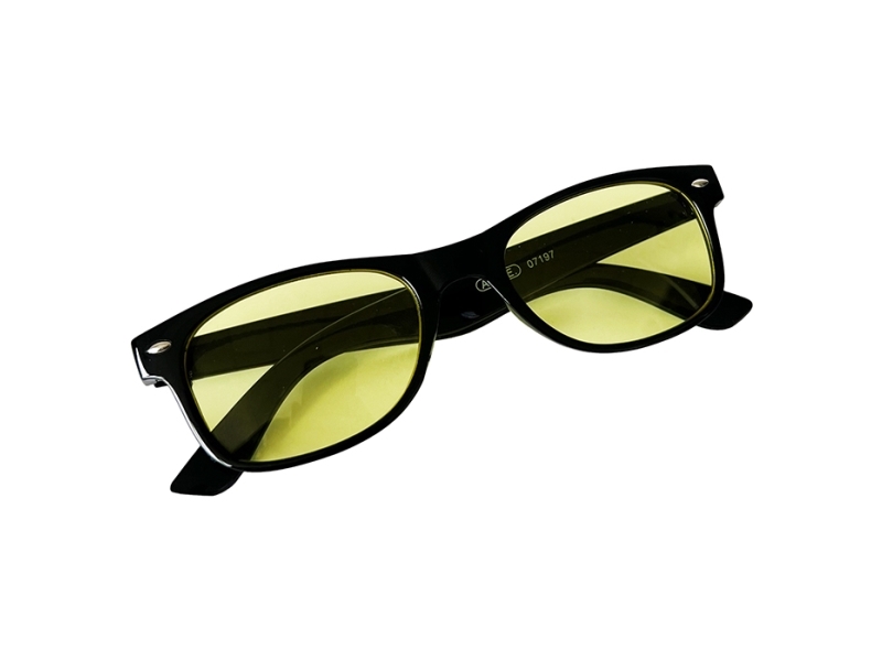 Night vision kørebriller sort stel