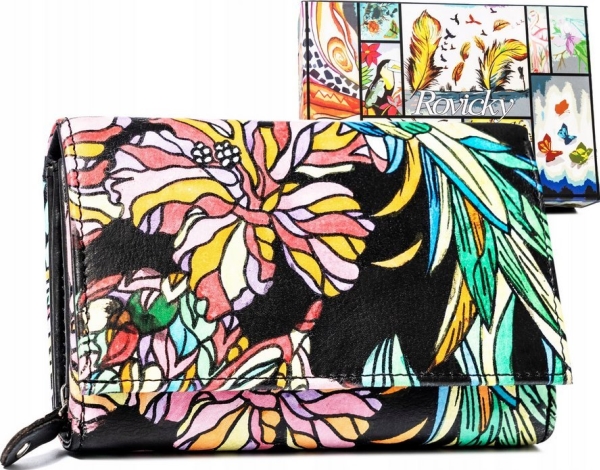 Rovickys rummelige læderpung til kvinder med snaplukning - Rovicky NoSize