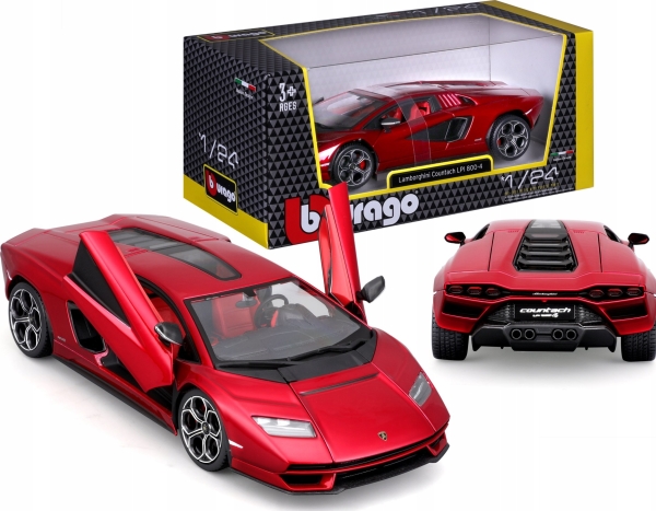 Bburago BBU 1:24 Lamborghini CountachLPI 800-4 Raudona 21102RD | Hobby - Samlar- och monteringsmodeller - Fordon | GameStuff