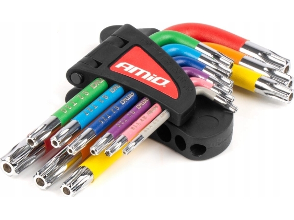 Trumpi Torx Raktai, 9 Vnt., S2 Amio-04300