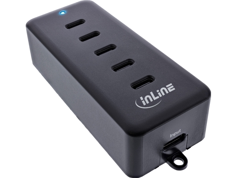 Inline 5-Port Usb-C Powerhub, Opladerforlængelse, Maks. 100W