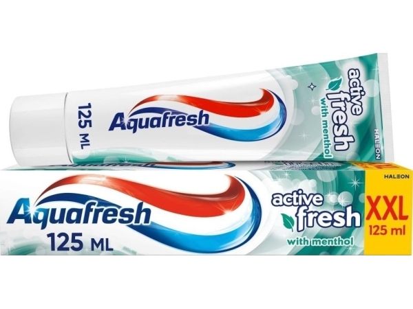 AQUAFRESH Active Fresh pasta til tænder med mentol 125 ml (XXL)