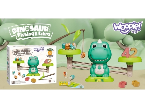Woopie WOOPIE Shuffleboard Balance Game Dinosaur Fishing Fish Learning Counting Machine