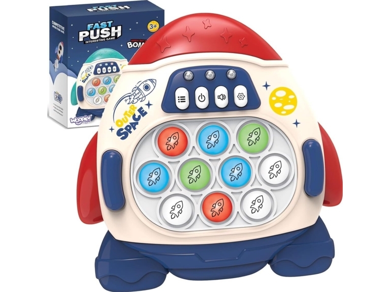 Woopie WOOPIE POP IT elektronisk antistress-arkadespil rocket red