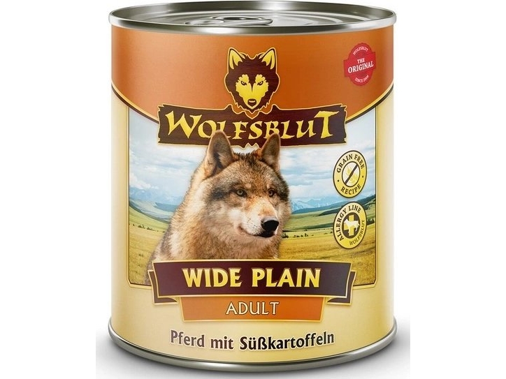 Wolfsblut Wide Plain Horse meat with sweet potatoes - wet dog food - 800g