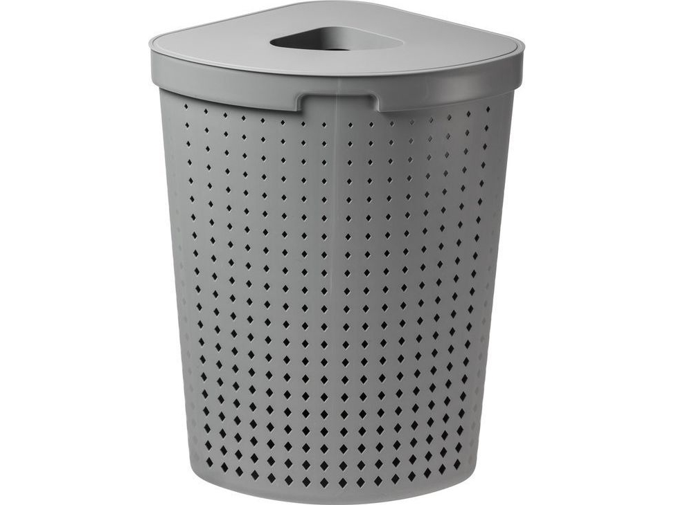 Plast Team tvättkorg grå (T5707672734244) | Huset - Tvätt & Rengöring - Torkställ och tvättkorgar | GameStuff