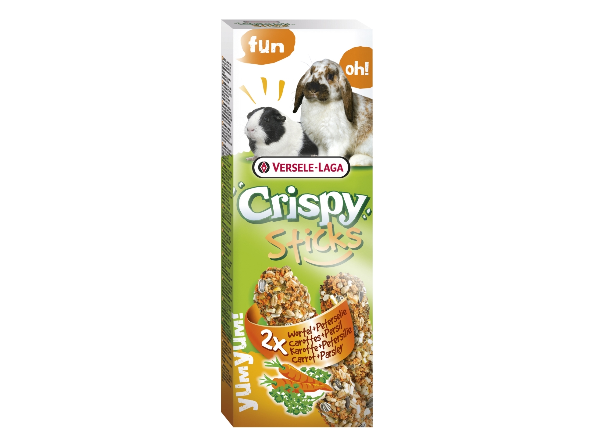 Versele-Laga 5410340620601, Snack, 220 G, Meerschweinchen, Kaninchen, Wheat, Maize, Oats, Milo, Breadcrumbs, Sunflower Seeds, Safflower, Sugars, Hone