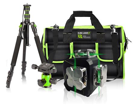 ELMA INSTRUMENTS Elma Laser X360-3 kit, linjelaseruppsättning med stativ och väska | Verktyg & Verkstad - För verkstaden - Mätinstrument | GameStuff