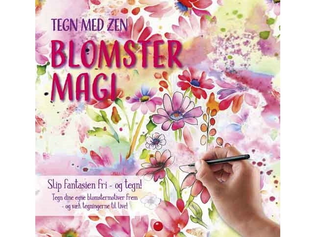 Zeichnen Mit Zen: Blumenmagie (Rosa) | Sprache: Dänish