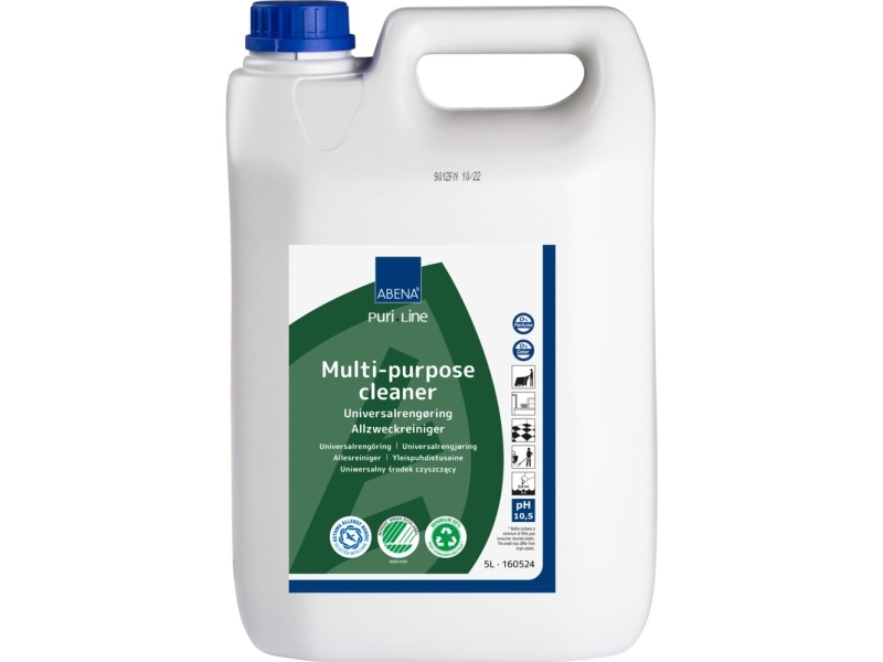 Universalrengøring, ABENA Puri-Line, 5 ltr. uden farve og parfume - (2 stk.)