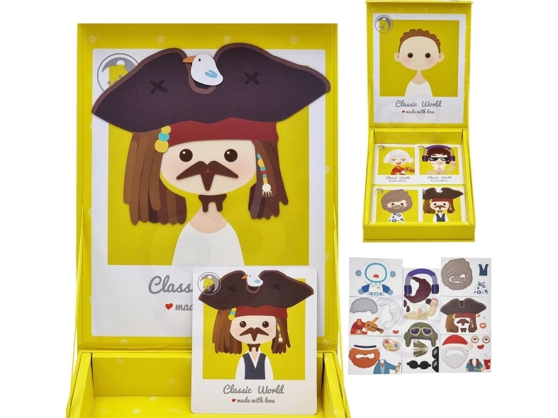 CLASSIC WORLD CLASSIC WORLD Magneettinen palapeli Muotikuvat Pojat 32 el.