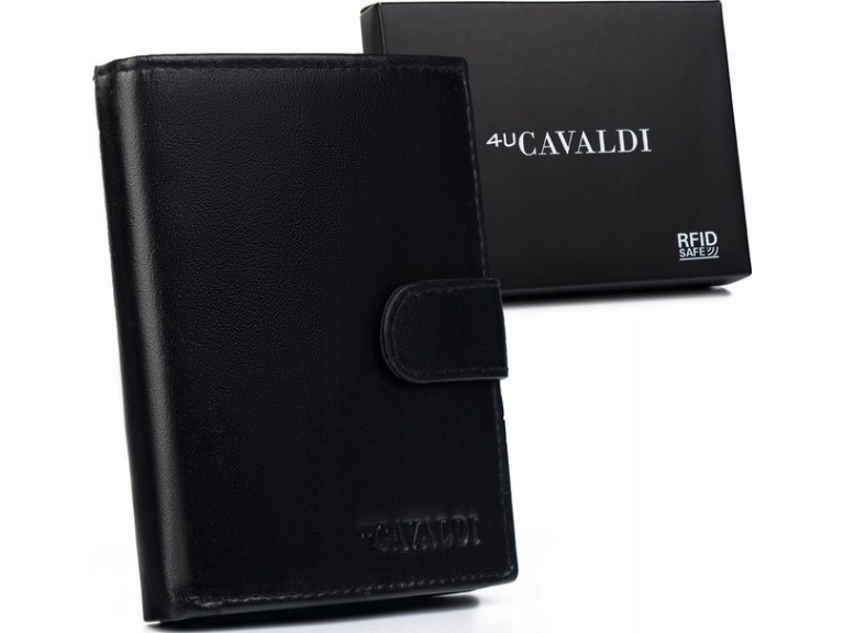 4U Cavaldi Elegant pung i naturlæder til mænd - 4U Cavaldi NoSize