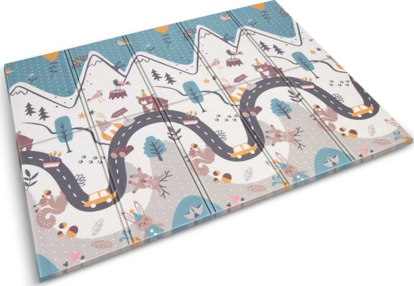 Dvipusis sulankstomas lavinamasis kilimėlis Nukido, 200x150 cm