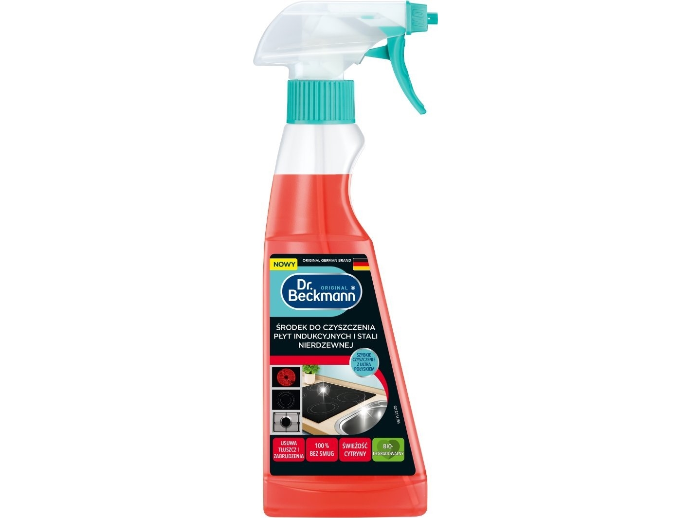 Dr.Beckmann Rengøringsmiddel til induktionskogeplader og rustfrit stål 250ml....