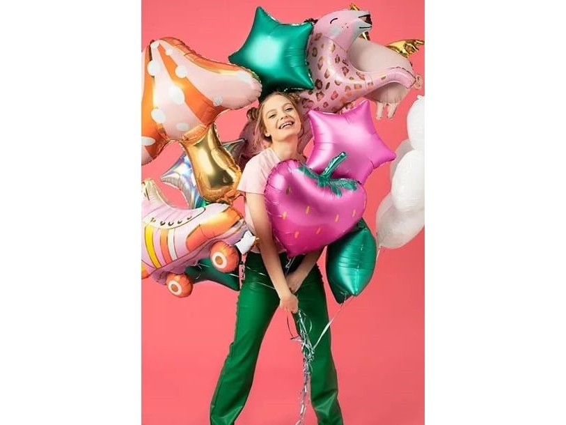 PartyDeco Strawberry, Leksaksballong, Blandade färger, Hjärta (form), 450 mm, 420 mm, 50 styck | Skola & Hobby - Festdekorera - Ballonger | GameStuff