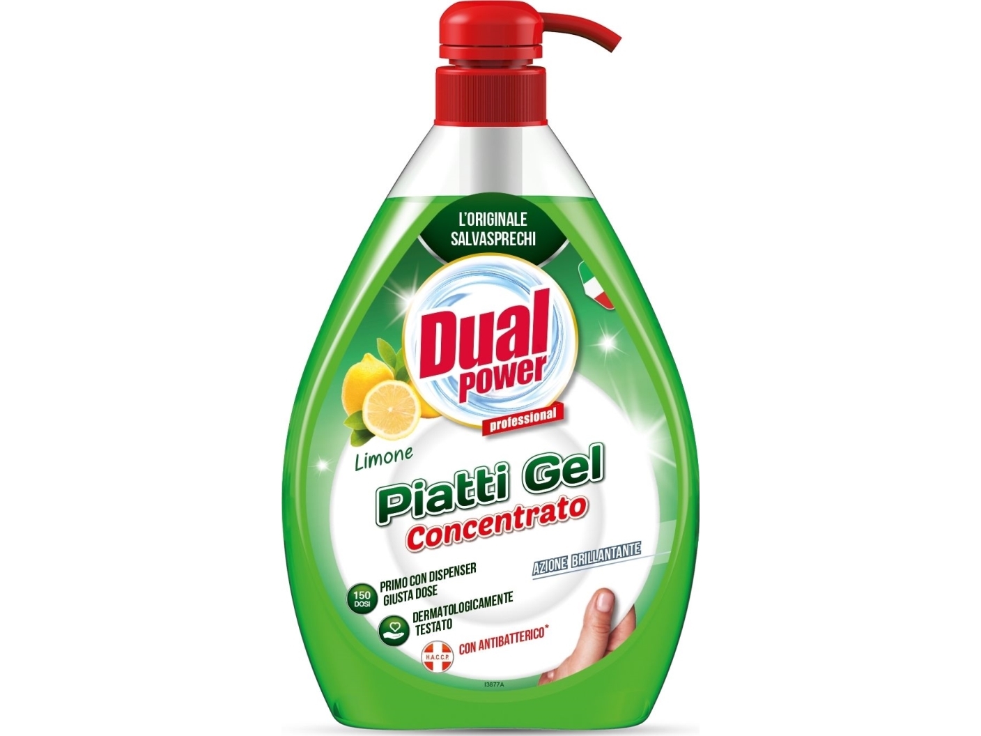 Dual Power Antibakteriel Opvaskekoncentrat Med Citron 1 L
