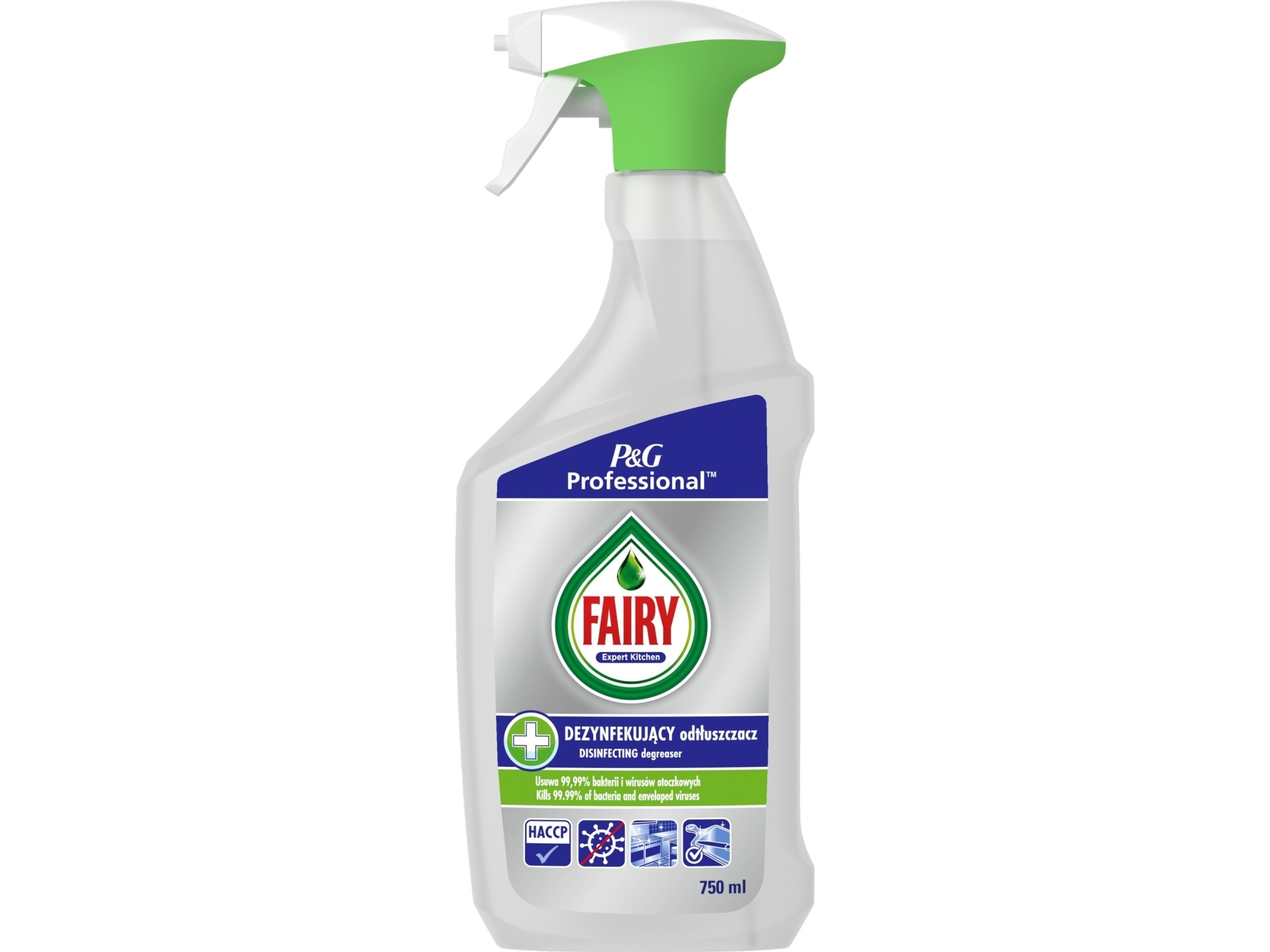 Riebalų valiklis ir dezinfekantas Fairy PROFESSIONAL, 750ml