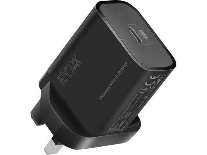 Promate Powerport-20Pd Premium Travel Charger Type-C Pd 20W