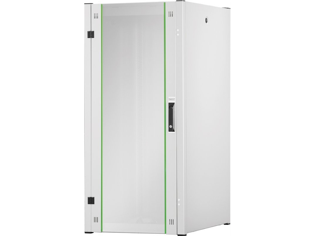 Digitus Hyper Pro 19" Standnetzwerkschrank Rack 26U 600X800, Tür Vorne Glas, Grau, 1000Kg