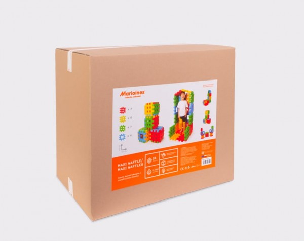 Maxi Waffle Byggeklodser 12El