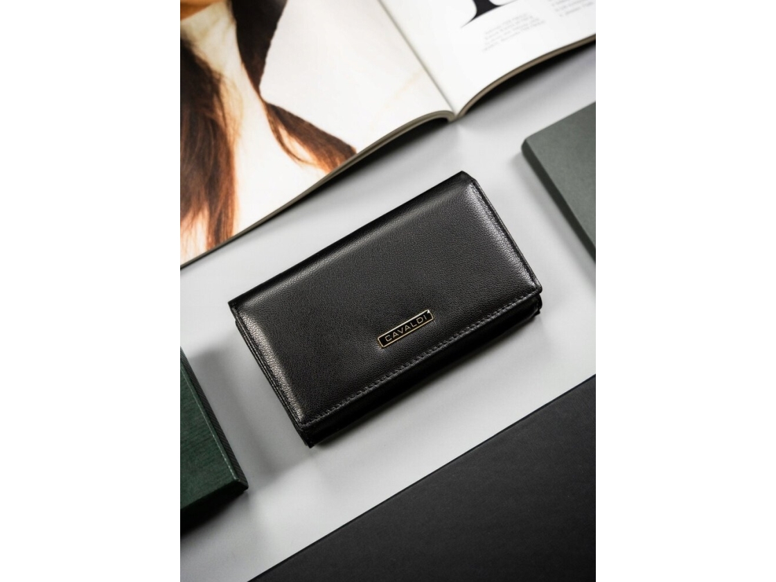 4U Cavaldi läderplånbok med tryckknapp för kvinnor - 4U Cavaldi NoSize | N - A | GameStuff