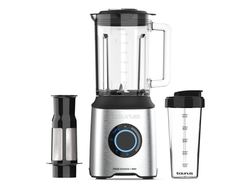 Taurus Prior Advance +, Bänkmixer, 2 l, Iskrossning, 1800 W, Svart, Rostfritt stål | Köksapparater - Köksmaskiner - Blender | GameStuff