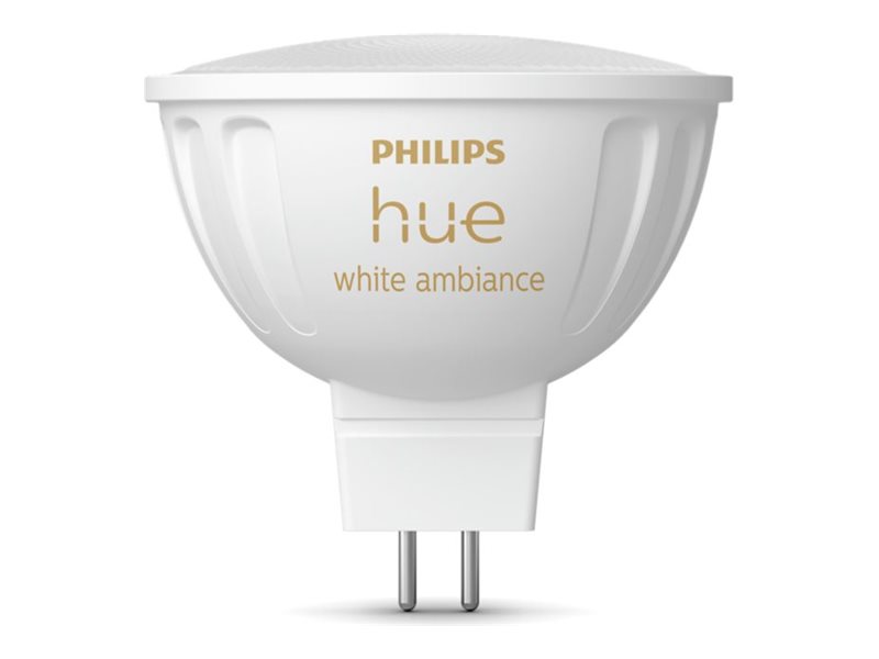 Philips Hue White ambiance MR16 - älykäs kohdelamppu, Älylamppu, Bluetooth/Zigbee, Valkoinen, LED, GU5.3, MR16