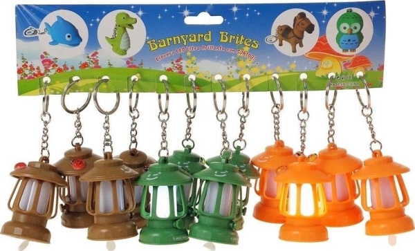 Key Ring Light With Light Mix (12Pcs)